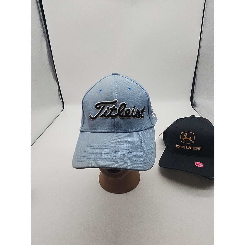 Titleist Golf Pattern Hat Cap Blue White Columns Country Club Med-large